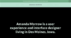 Desktop Screenshot of amandamorrow.com